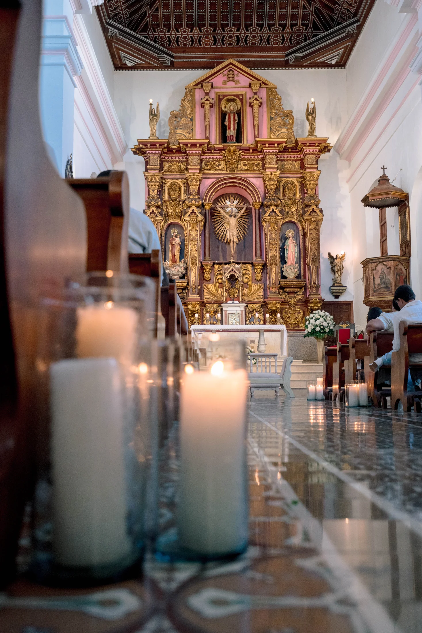 Boda de Schelly y José — iglesia